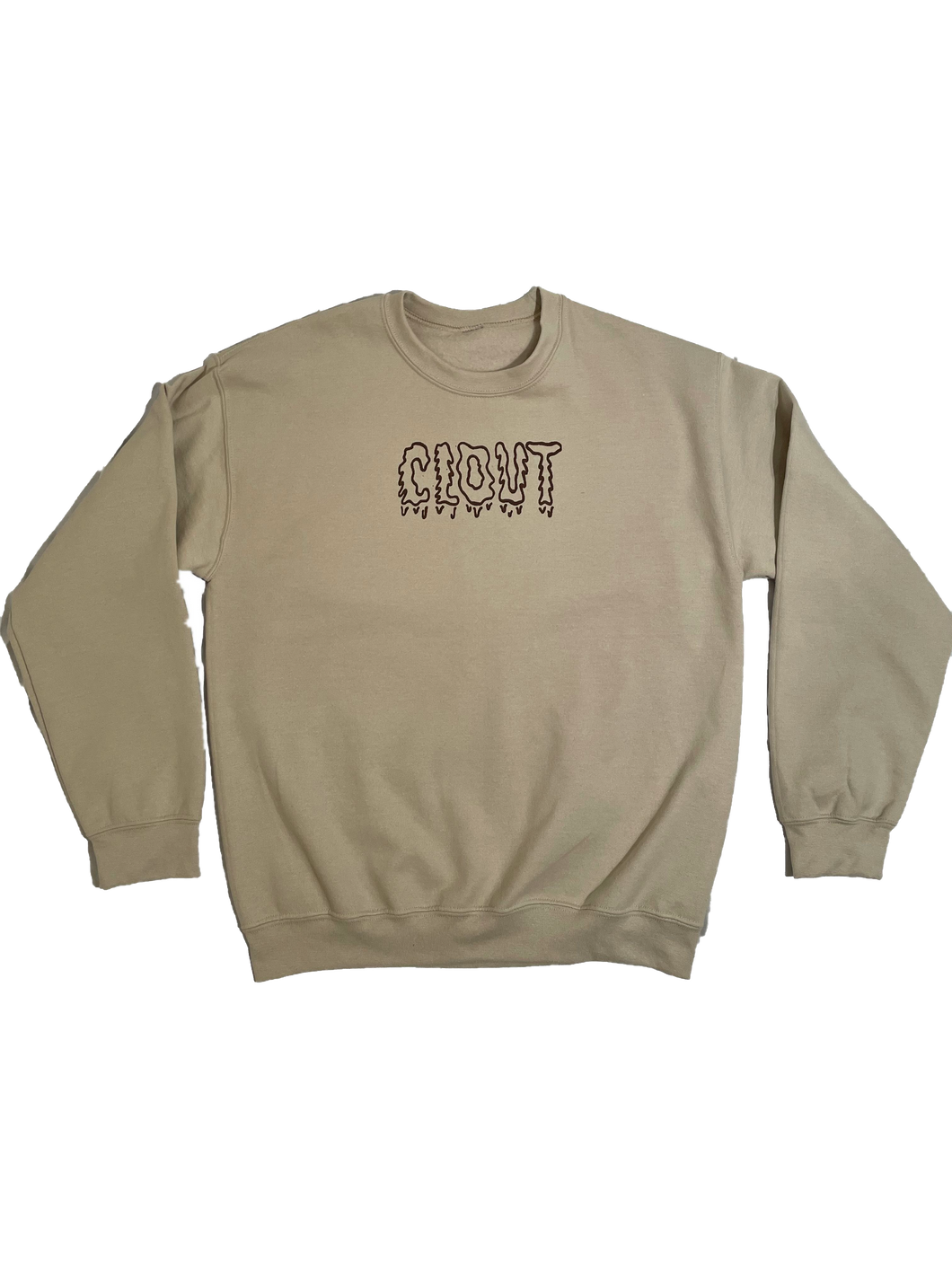 OG-Outline Crew Neck-Brown on Beige